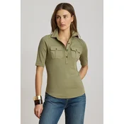 Lauren Ralph Lauren polo ženska majica z bombažem