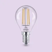 Philips LED-žarnica E14 P45 4,3 W 470 lm 2700 K z žarilno nitko, paket po 3 - Steklo
