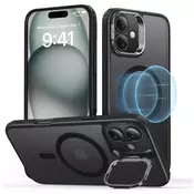 Hibridni ovitek ESR Classic Hybrid HaloLock Kickstand za iPhone 16 - frosted black