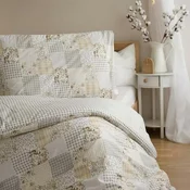 Posteljina od Renforcé pamuka PATCHWORK bež boje Dimenzije posteljine: 70 x 90 cm | 140 x 200 cm