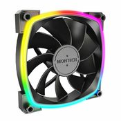 Montech RX120 PWM Black ARGB Ventilator sa obrnutim dizajnom lopatica