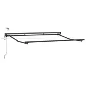 Okvir elektricne tende s LED-ovima Antracit 2,5 x 2 m Aluminij
