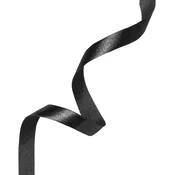Satenast trak – črna 0,6 cm x 23 m