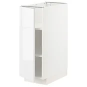 METOD Podni element s policama, bela/Ringhult bela, 30x60 cm