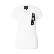 ARMANI EXCHANGE Majica črna / bela