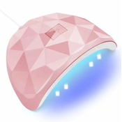 aptel 54W UV 18 LED svetilka za utrjevanje manikurnih gelov roza