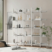 HANAH HOME Polica za knjige Loft White