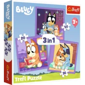Trefl Sestavljanka Meet Bluey 3v1 (20,36,50 kosov)