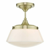 Där Lighting CAD0175 -Kupatilski prislonjen luster CADEN 1xE27/60W/230V IP44 mesing