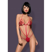 Obsessive Luiza - Tulip strapless body with straps - red (S/M)