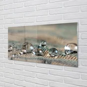 tulup.si Zidna obloga za kuhinju Kapljice makro materiala 125x50 cm