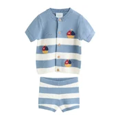 Next Komplet nebeško modra/bela