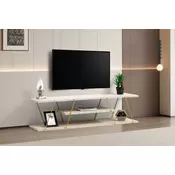 Hanah Home TV komoda Canaz, 120 cm, Krem-zlatna