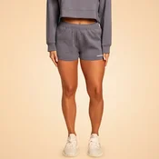 BeastPink Women‘s Grace Sweatshorts Granite S