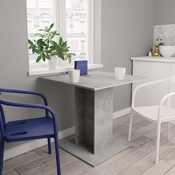 Blagovaonski stol boja betona 80 x 80 x 75 cm konstruirano drvo