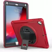 Nikcorp Vrtljiv zaščitni etui za iPad 9.7 (2018/2017), Air 2/1, Pro 9.7 z vgrajenim stojalom, rdeč