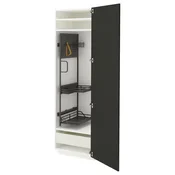 METOD / MAXIMERA Visoki element-ostava, bela/Nickebo boja antracita, mat, 60x60x200 cm