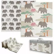 Severno Dvostranska igralna podloga iz pene za otroke Severno Kids Savanna 180x200 cm