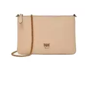 Pinko Classic Flat Love Bag Simply Bež
