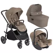 Joie kolica 3u1 Versatrax + košara Ramble XL + autosjedalica i-Snug2 – Cashew
