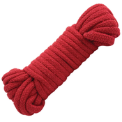 Sportsheets Japanese Cotton Rope Red 10m - Soft Bondage Accessory DJH777A