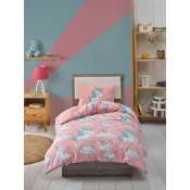 Hanah home Set Single posteljine Unicornio, 140x200cm, Roze