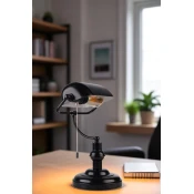 Opviq Stona lampa Banker, Crna