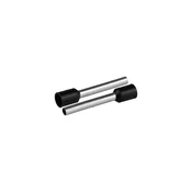 slomart PLASTROL izolirana kabelska stopica za 2.5mm2 žice, 25.2mm dolžina, črna (50 kos)
