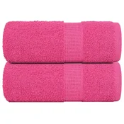 Vidaxl Pralne brisače FROGN 2 kosa roza 30x30 cm 360 g/m2