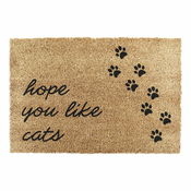 Predpražnik iz kokosovih vlaken 60x90 cm Hope You Like Cats – Artsy Doormats