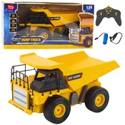 slomart LEAN TOYS Goseničar Tovornjak Daljinsko Vodeno RC Svetloba LED 1:24