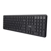 TRUST Tipkovnica Vaiya, bluetooth, US layout, crna