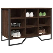 vidaXL vidaXL Omarica za čevlje rjavi hrast 90x38x61,5 cm inženirski les, (21325728)