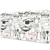 Decormat Podloga za pisalno mizo Kitchen motifs 120x60 cm