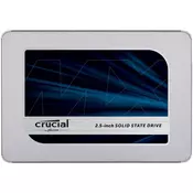CrucialMX500 250GB SSD, 2.5 7mm, SATA 6 Gbs, ReadWrite: 560510 MBs, Random ReadWrite IOPS 95k90k, with 9.5mm adapter ( CT250MX500SSD1 )
