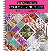 Brain Games - Color by Number: Stress-Free Coloring (Pink)