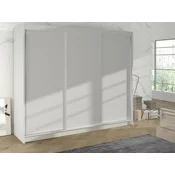 Garderobna omara Atlanta 160 (Bela) Bela, 215x200x58cm, Vrata omare: Drsna
