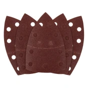 Brusni papir s cickom, željezo 102 x 152 mm, P80, 5 kom, s 11 rupa 58T302