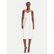 Elisabetta Franchi Cocktail obleka AB74852E2 360 Bela Regular Fit