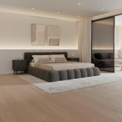 Bessagi Home oblazinjena postelja Marija (180x200cm), temno siva