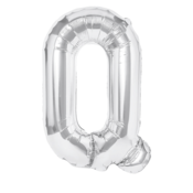 Folijski balon črka Q srebrn 40 cm