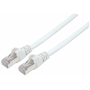 Intellinet RJ45 omrežni priključni kabel CAT 6 S/FTP [1x RJ45-vtič - 1x RJ45-vtič] 30 m bele barve pozlačeni zatiči Intellin