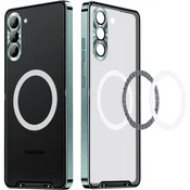 GS Zaščitni ovitek za kamero za Samsung Galaxy S23 Plus, CamShield MagSafe, prozoren/zelen