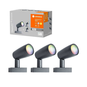 Ledvance - Komplet 3x LED RGBW spoljašnja lampa SMART+ SPOT 3xLED/4,5W/230V IP65 Wi-Fi