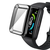 GS Ovitek 2 v 1 z zaščitnim ovitko za Huawei Band 6/7, črn