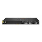 HPE Aruba Networking CX 6000 24p 10M/100M/1G Class4 PoE 4p SFP 1G 370W Switch Upravljano L3 Gigabit Ethernet (10/100/1000) Power over Ethernet (PoE) 1U
