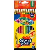 Olovke u boji Colorino Kids - trokutasti, sa šiljilom, 12 boja