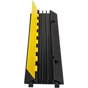 VEVOR Zaščita kablov rampa 3 kanali 103x30x55 cm črna guma