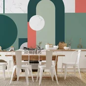 Foto tapeta - Geometric Pattern With Marble Motif 500x350 Vodootporna