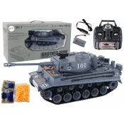 Otroški RC Tank Daljinsko vodeno vojaško vozilo 1:18 Tiger 101 Pilot